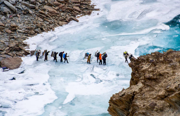 frozen river trek in Ladakh