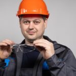 Safety glasses with readers