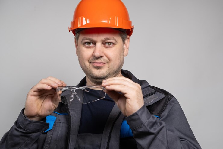 Safety glasses with readers